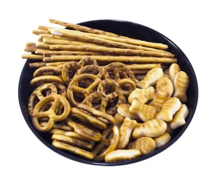 Salted cookies stack Stock Photos