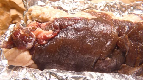 Salted cow meat 스톡 동영상 112824921