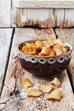 Salted crackers beer Stock Photos