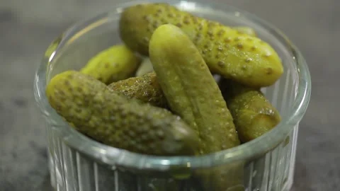 Salted cucumbers Stock Footage 140538789