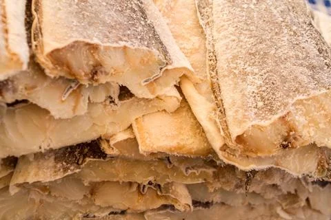 Salted dried fish Stock Photos