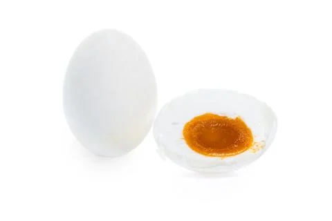 Salted duck egg isolated Stock Photos