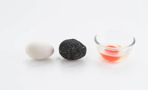 Salted duck egg Stock Photos