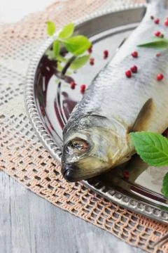 Salted herring Stock Photos