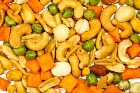 Salted nuts Foto stock