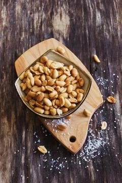 Salted peanut nuts Stock Photos