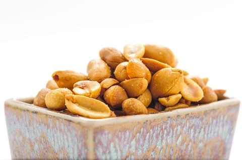Salted peanuts Foto stock