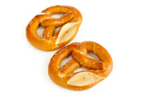 Salted pretzel Stock Photos