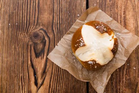 Salted Pretzel Roll Stock Photos