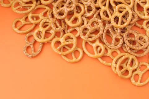 Salted pretzels Stock Photos