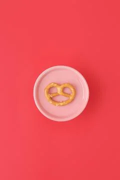 Salted pretzels Stock Photos
