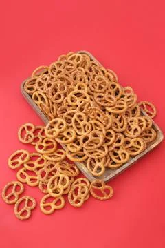 Salted pretzels Stock Photos