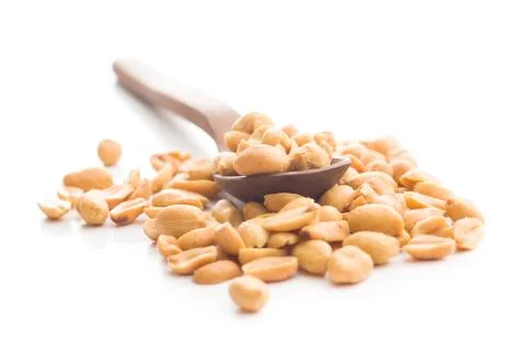 Salted roasted peanuts. Foto stock