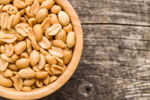 Salted roasted peanuts. Stock Photos