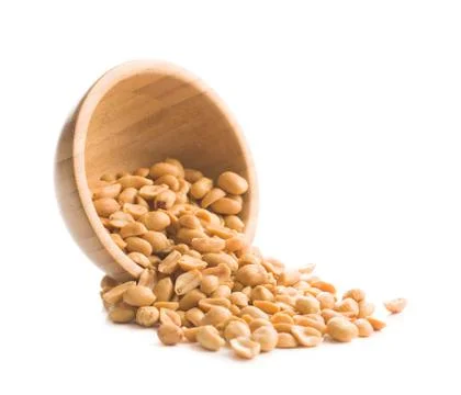 Salted roasted peanuts. Stock Photos