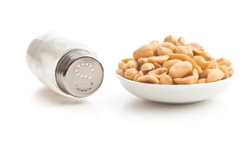 Salted roasted peanuts. Stock Photos