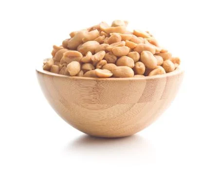 Salted roasted peanuts. Stock Photos