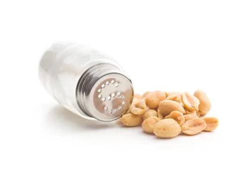 Salted roasted peanuts. 写真素材