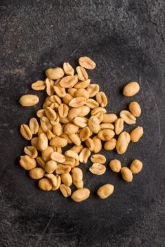 Salted roasted peanuts. Foto stock