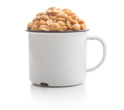 Salted roasted peanuts. Foto stock