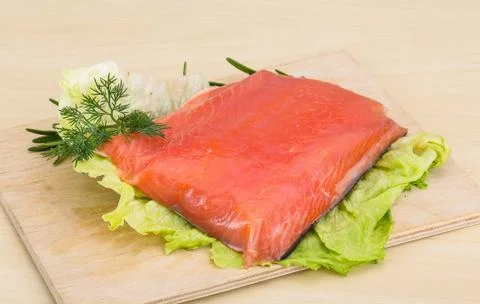 Salted salmon Stock Photos