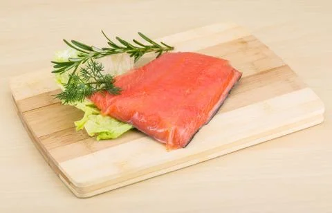 Salted salmon Stock Photos
