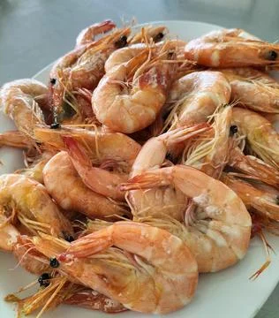 Salted shrimp Stock Photos