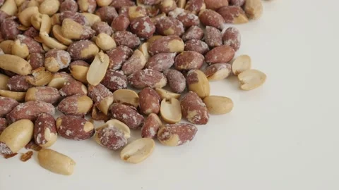 Salted snack Arachis hypogaea close-up Stock Footage 87506546