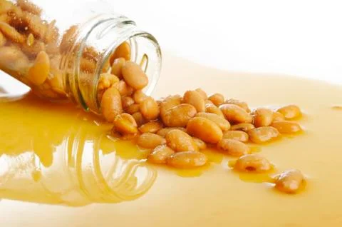 Salted soybeans Stock Photos