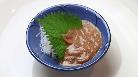 Salted Squid Guts Stock Footage 82558624