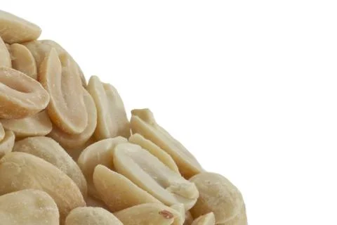 Salted white peanuts Stock Photos