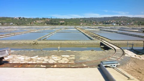 At the saltern Stock Footage 93491818