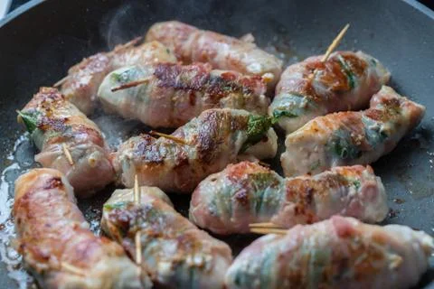 Saltimbocca in a pan Foto stock
