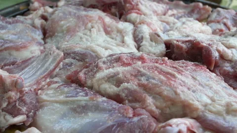 Salting Meat Stock Footage 132693661