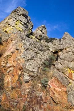 Salto del Gitano Observatory, Monfrague National Park, Spain Stock Photos