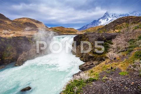 The Salto Grande Waterfall Stock Photos