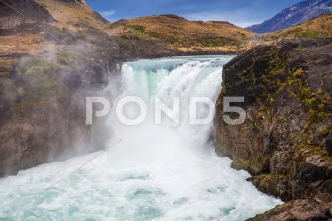 The Salto Grande Waterfall Stock Photos