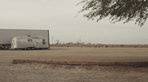 Salton Sea trailers Stock Footage