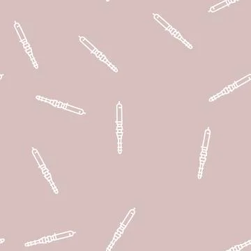Saltwater rods line seamless pattern Stockillustratie