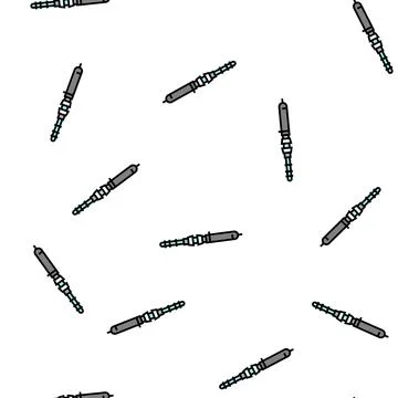 Saltwater rods vector seamless pattern イラスト素材