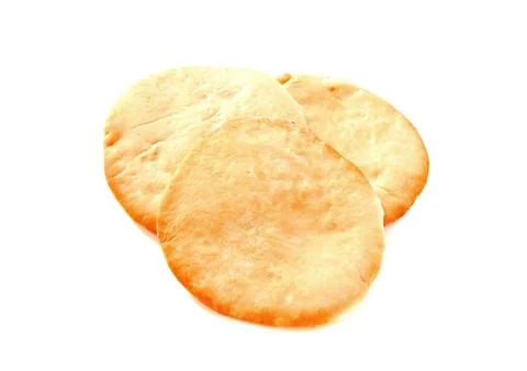 Salty  bread over white background Stock Photos