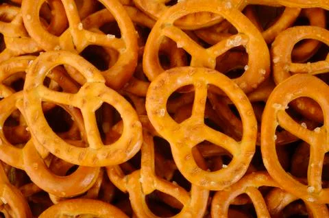 Salty pretzel Stock Photos