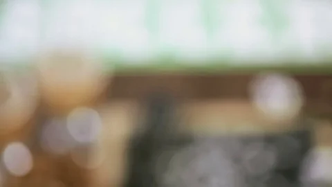 Salty snacks and drinks on the table for soccer party. Stock Footage