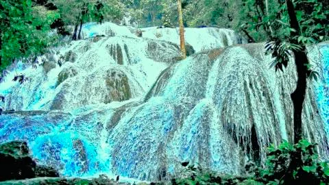 Saluopa waterfall Stock Photos