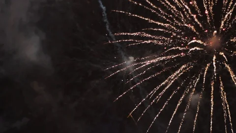 Salute fireworks of the line flash from the explosion 스톡 동영상 122644215