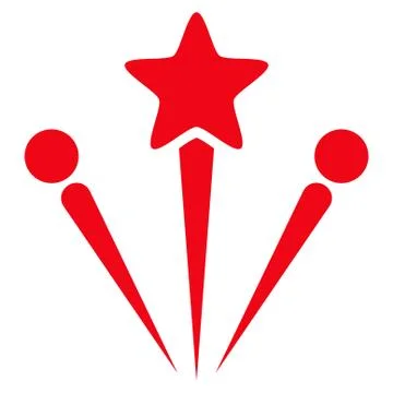 Salute Fireworks Vector Icon Stock Illustration