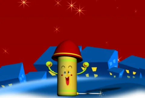 Salute-rocket-NTSC 스톡 동영상 332474