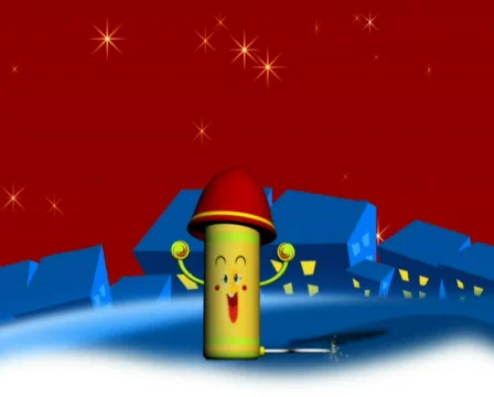 Salute-rocket-PAL 스톡 동영상 332480