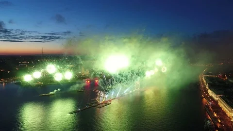 Salute Scarlet Sails.  Stock Footage 104166475