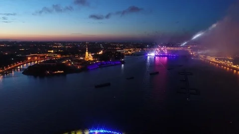 Salute Scarlet Sails.  Stock Footage 104166658
